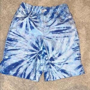 The Children's Place Blue Tie-Dye Swim Trunks